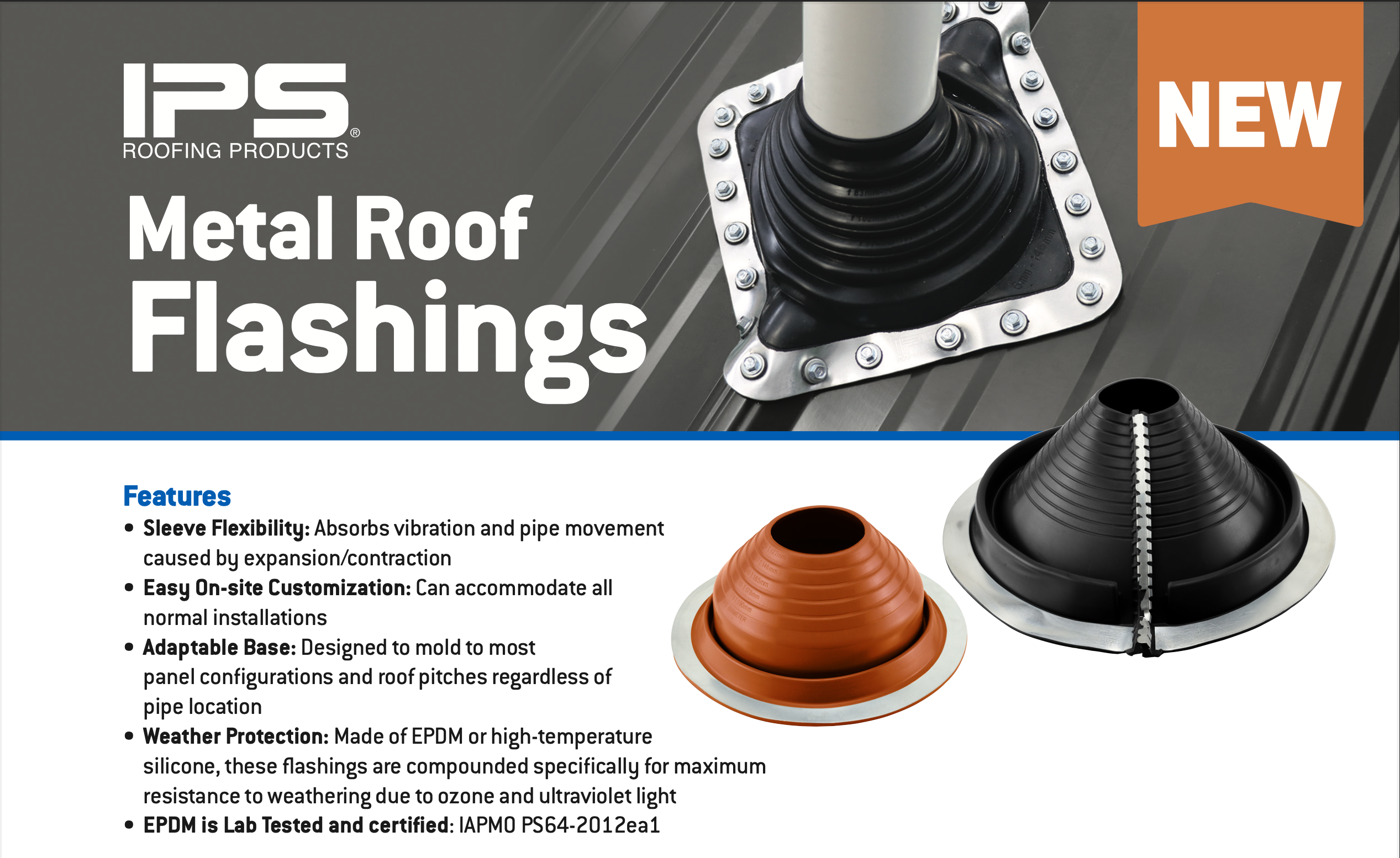 Metal Roof IPS Flashings